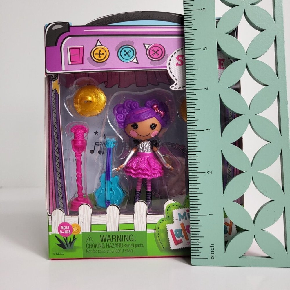 Mini Lalaloopsy Figure Doll Storm E. Sky 3" Accessories Rocking Rebel Cat New - Picture 8 of 15